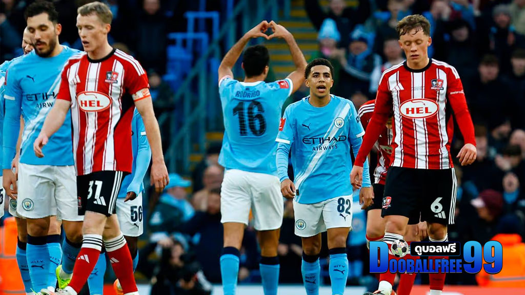 ผลบอล แมนซิตี้ 10 - 1 เอ็กเซเตอร์